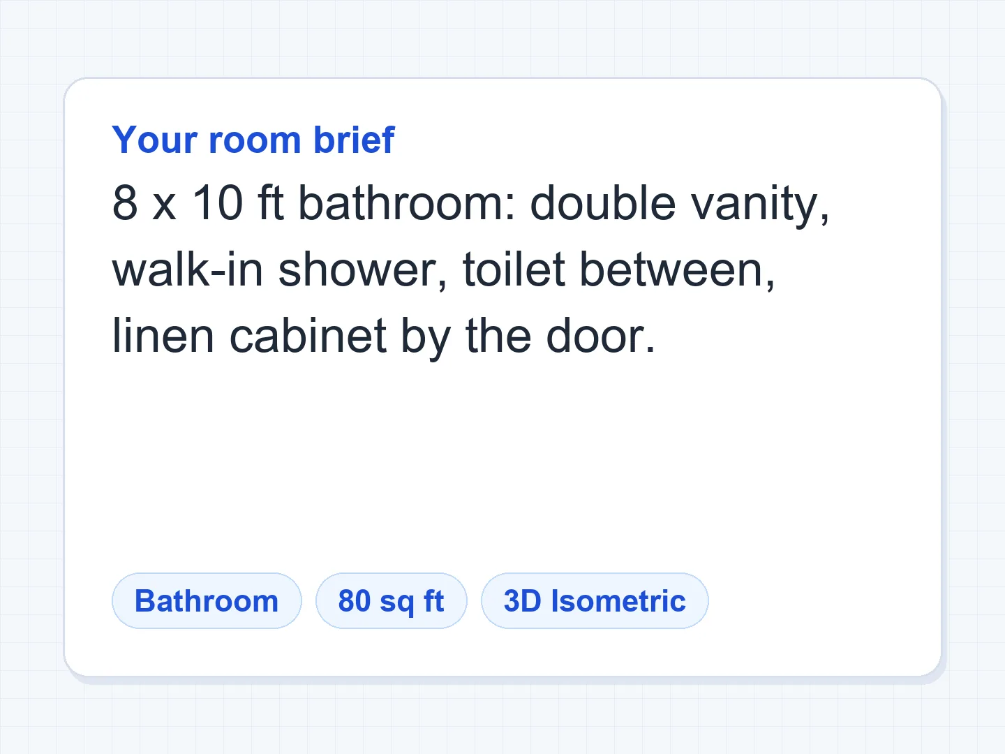 8×10 ft bathroom with a double vanity and a walk-in shower — Before