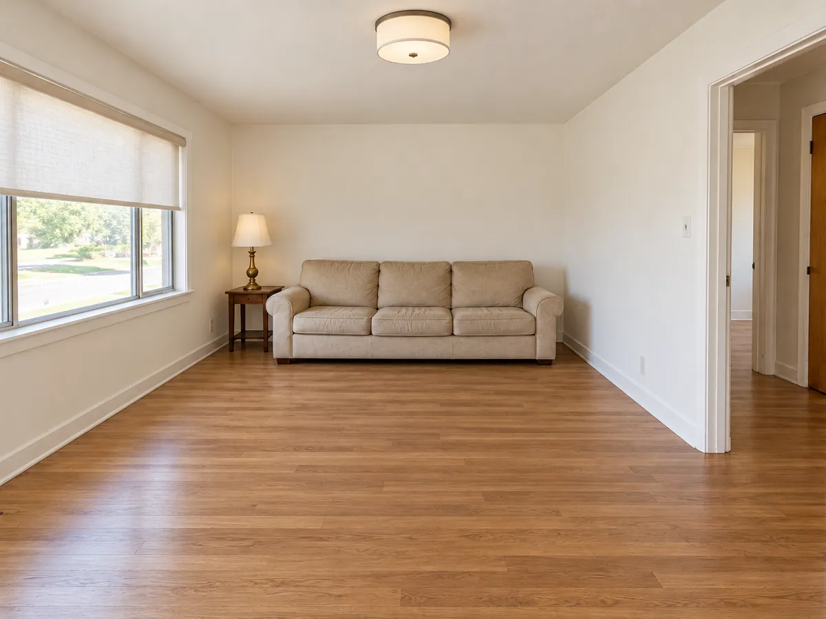 Worn Living Room to Move-In-Ready — AI-generated illustration — After