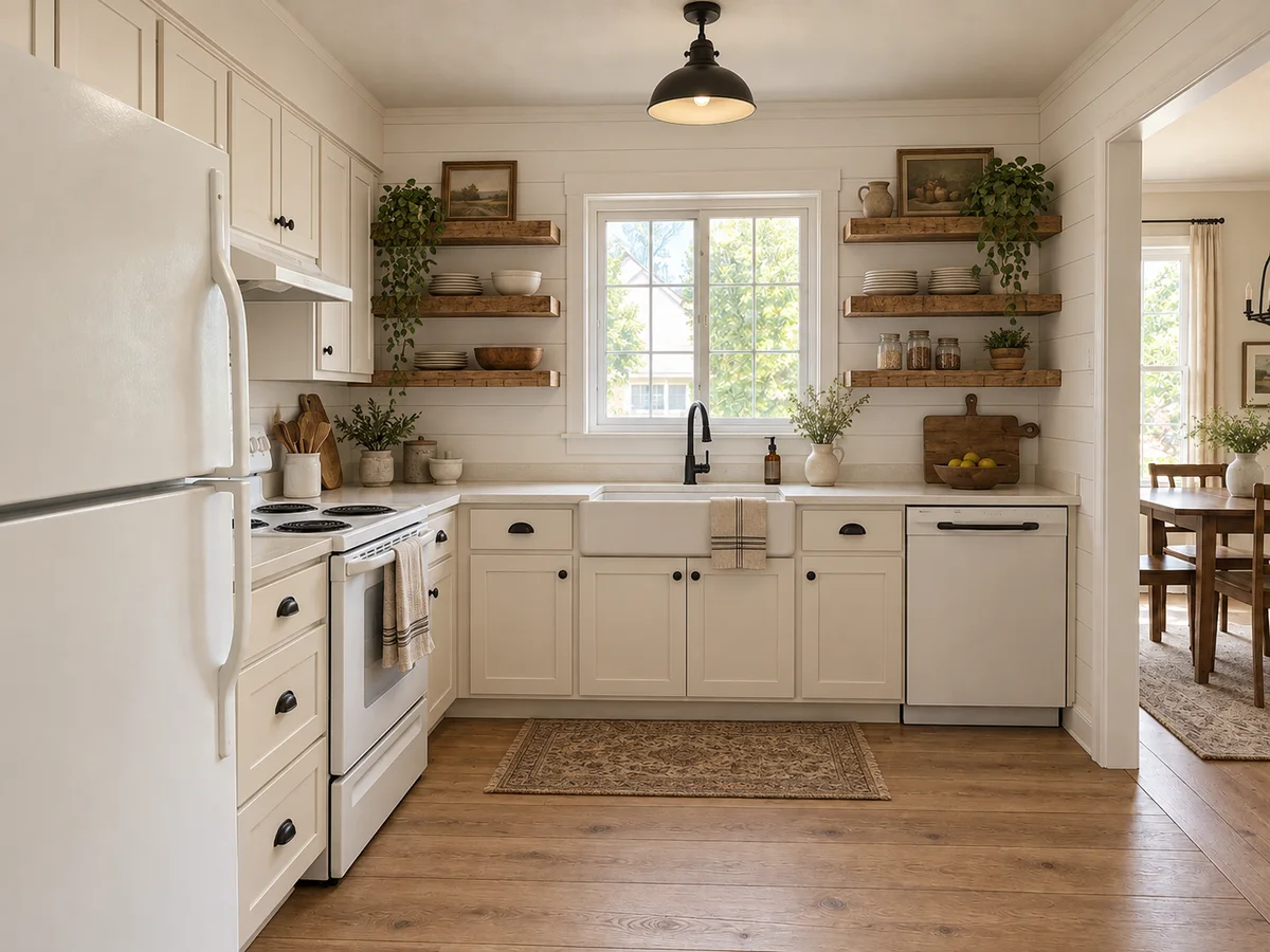 Rustic Farmhouse Kitchen Makeover — After