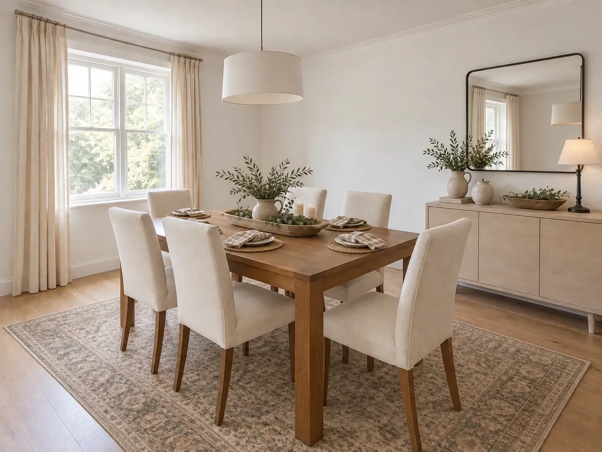 Rustic Farmhouse Dining Room Table Decor — After