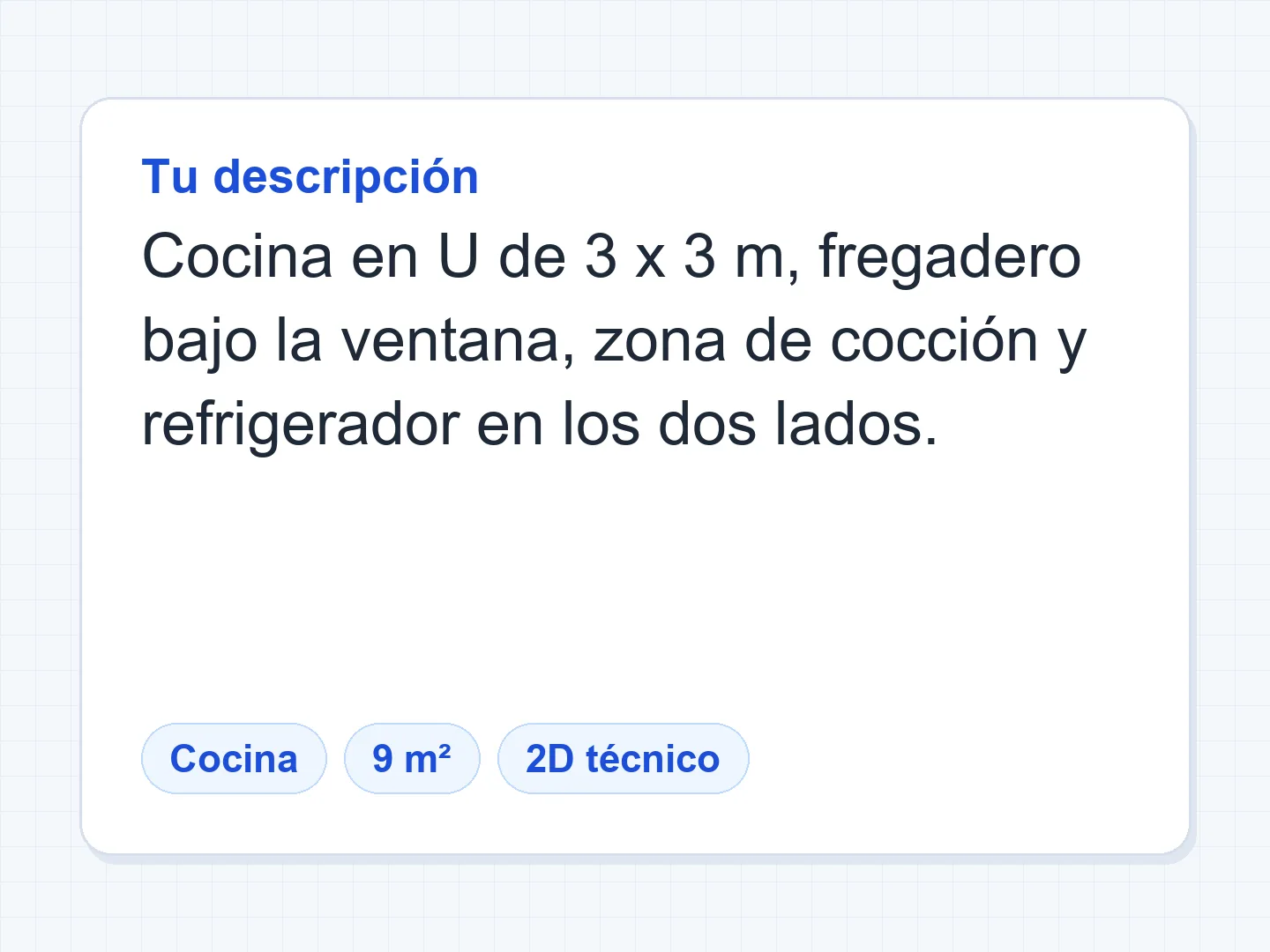 Cocina en U de 3 × 3 m con el fregadero bajo la ventana — Antes