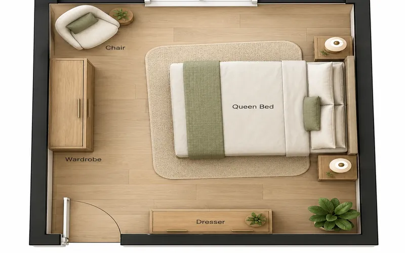 Feng Shui Bedroom Layout Generator