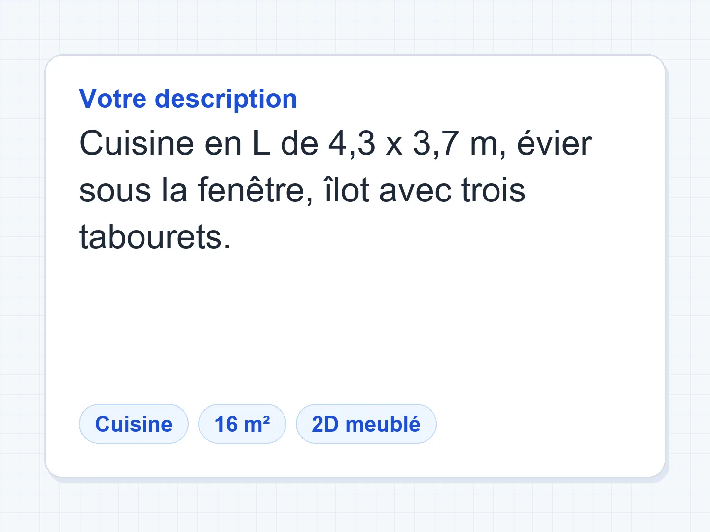 Mesurez la pièce et repérez les contraintes