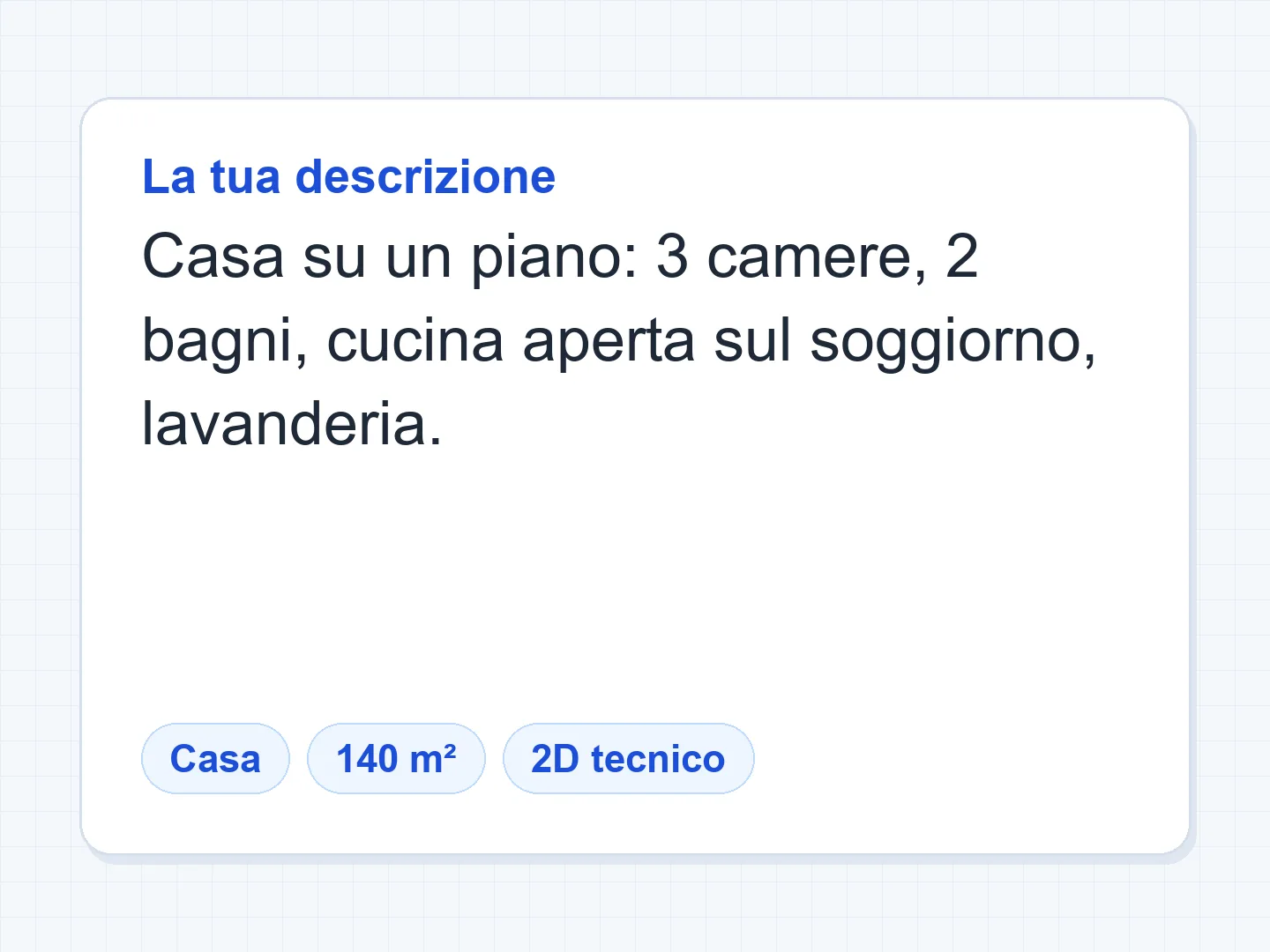 Scegli il tipo di pianta e i metri quadri