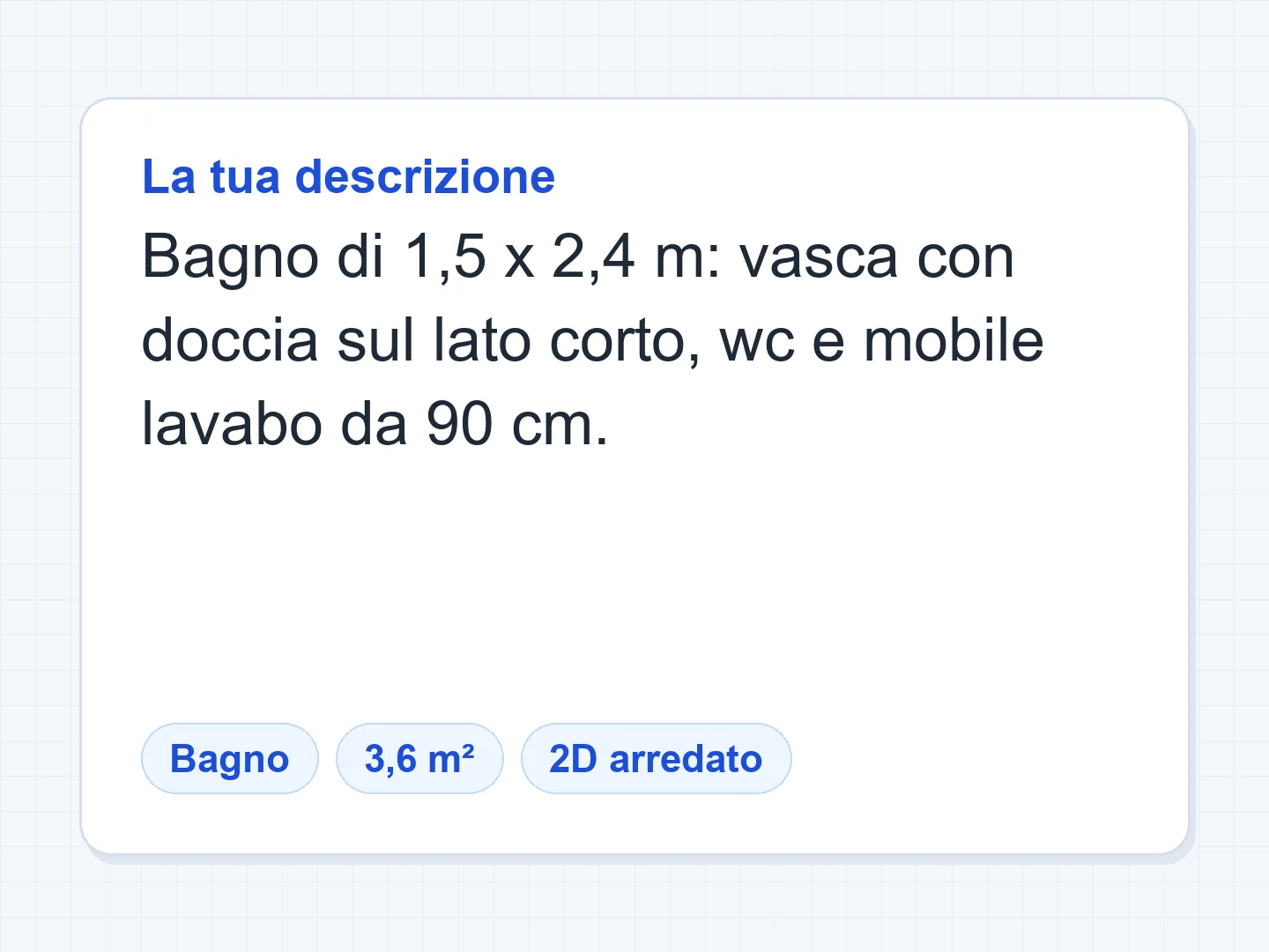 Misura la stanza e i punti fissi