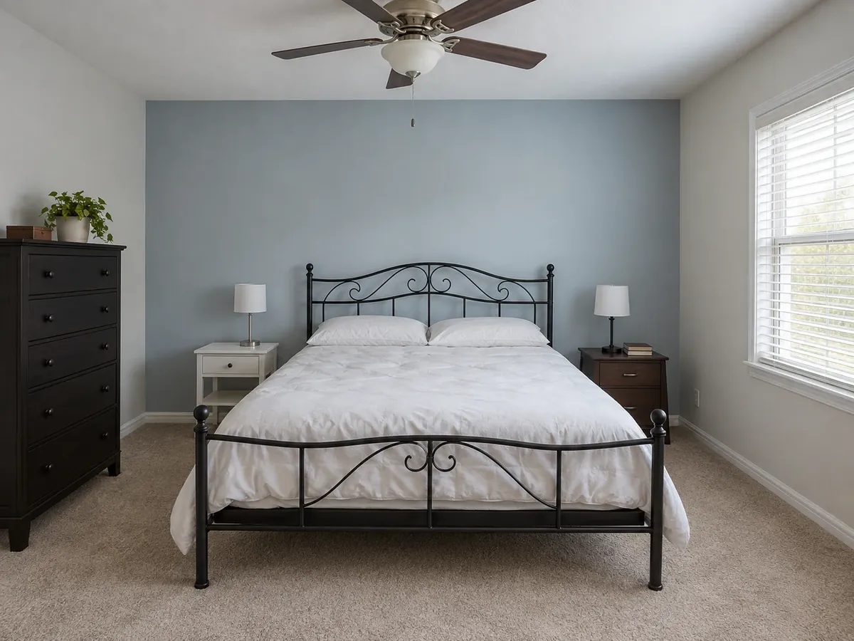 A Softer Oak Bedroom — Before