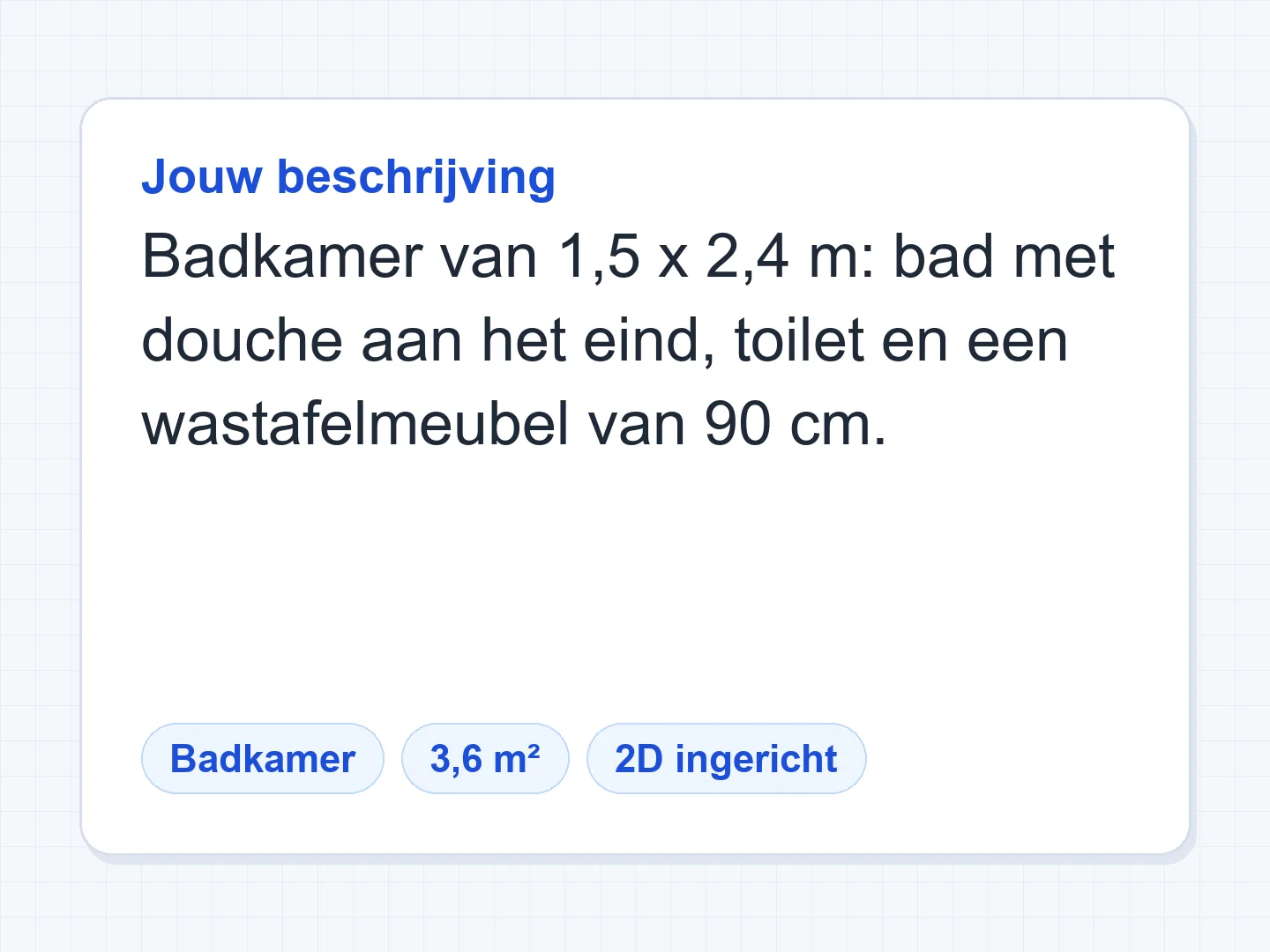Meet de ruimte en de vaste punten