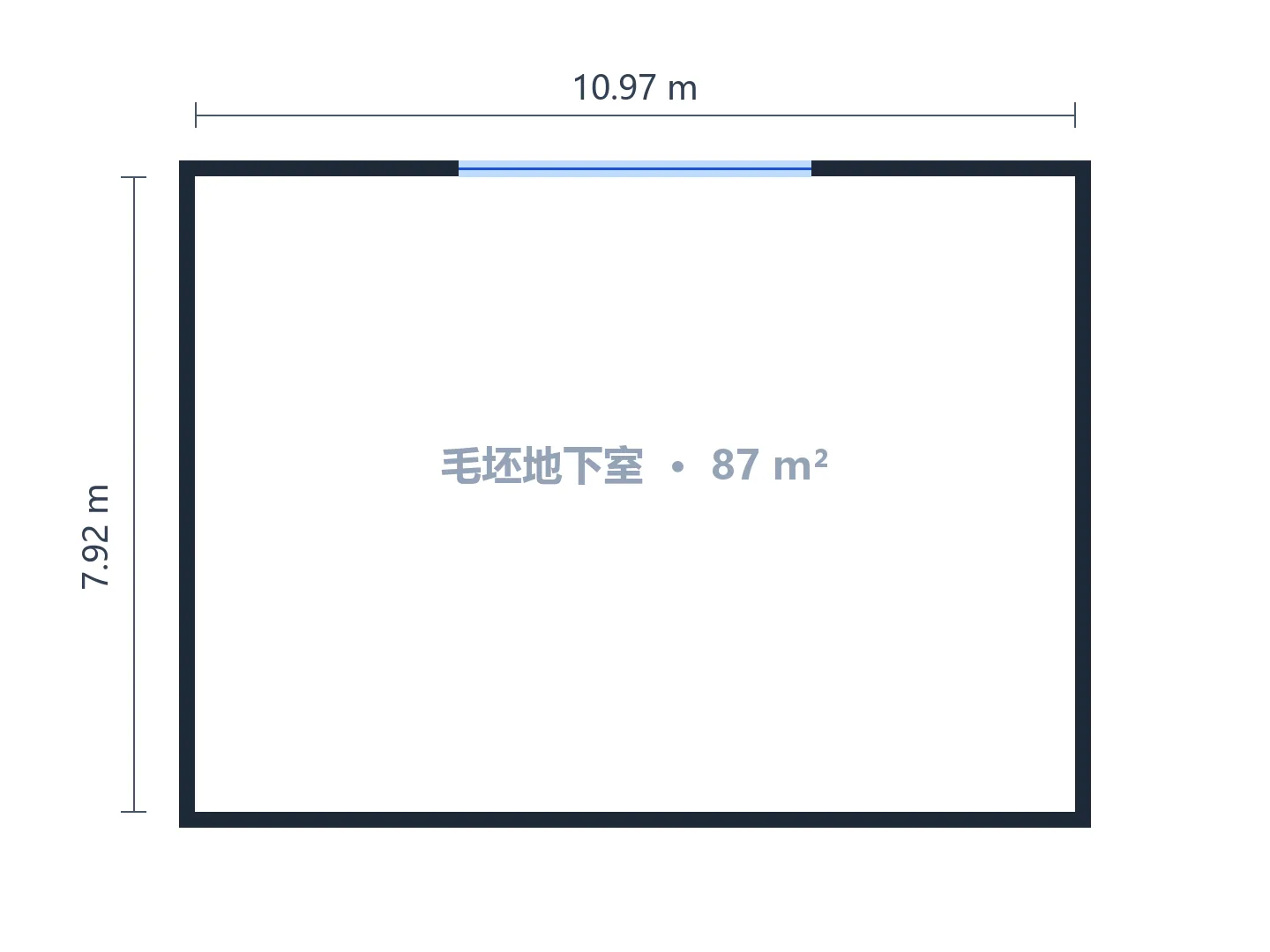 约 11 × 7.9 m 的地下室改成家庭健身房，楼梯旁做吧台 — 生成前