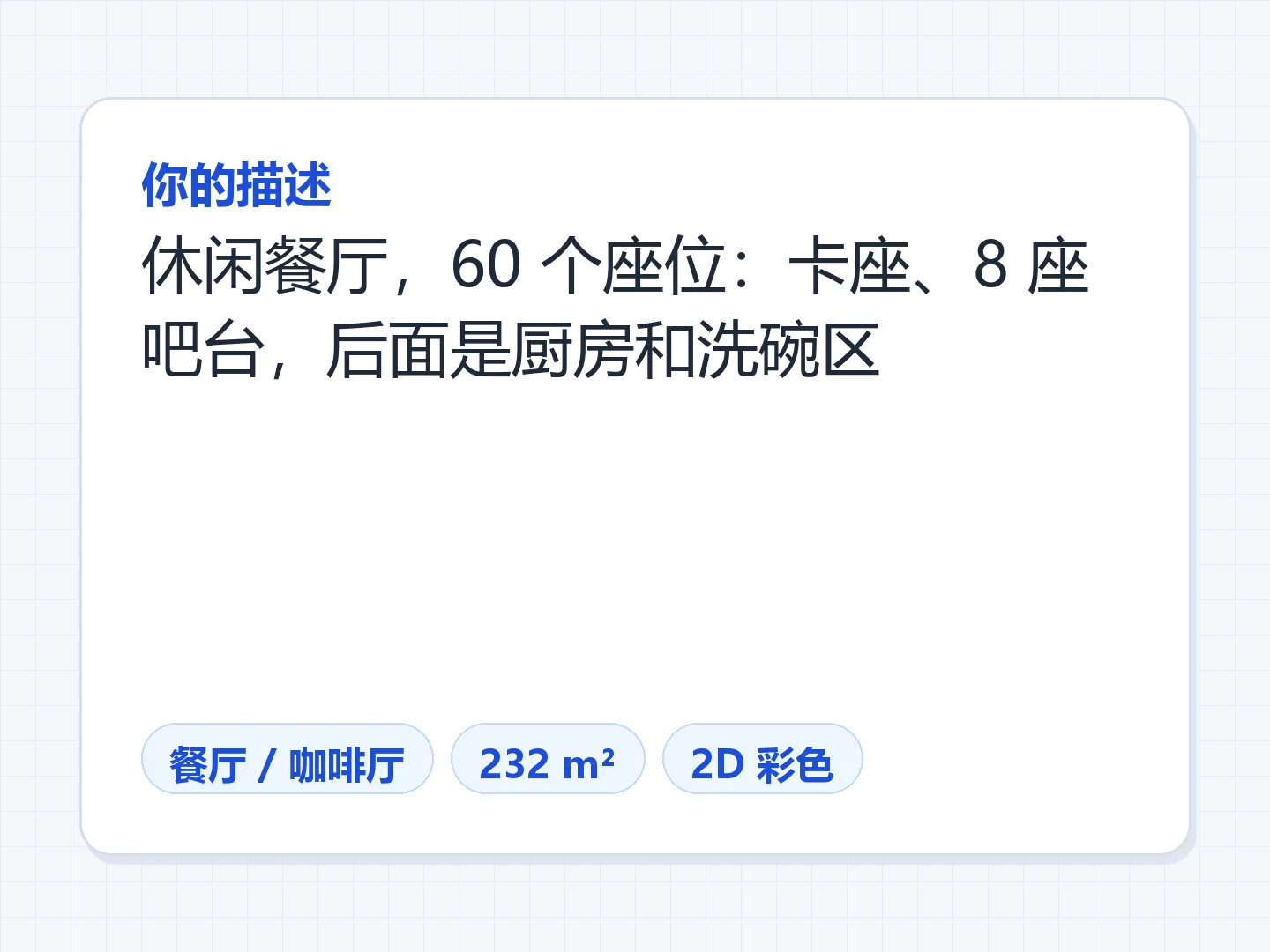 先定品类和座位数